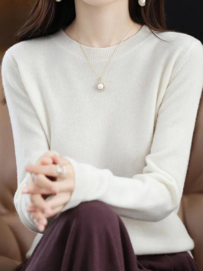 Pull doux à manches longues style moderne