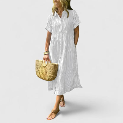Robe d'été femme, rayée