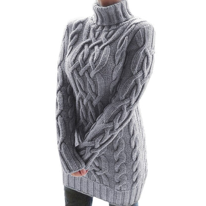 Robe en tricot douce et chaude pour femme