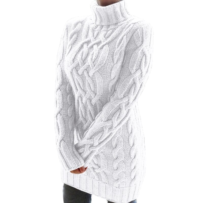 Robe en tricot douce et chaude pour femme