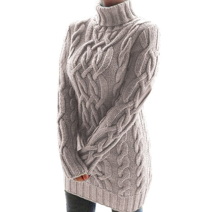 Robe en tricot douce et chaude pour femme