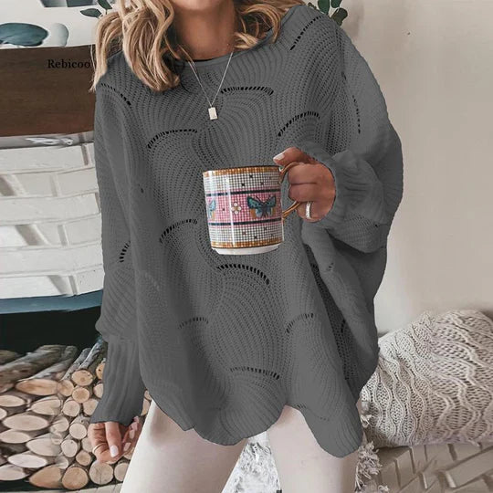 Pull en maille lâche automnal