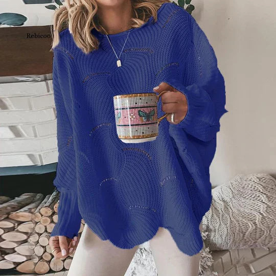 Pull en maille lâche automnal