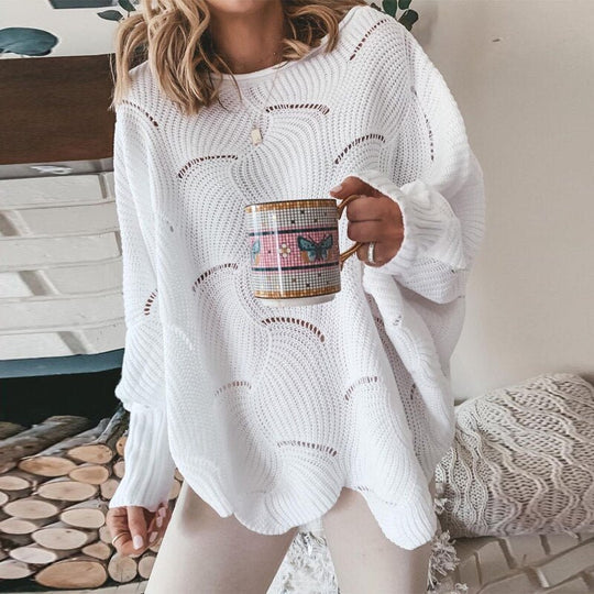 Pull en maille lâche automnal