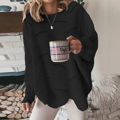 Pull en maille lâche automnal