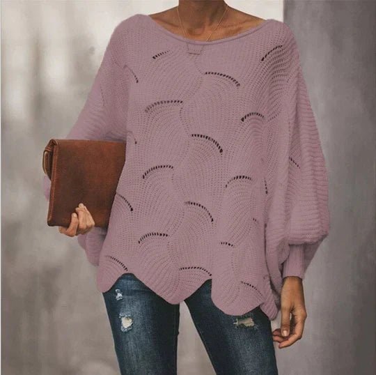 Pull en maille lâche automnal