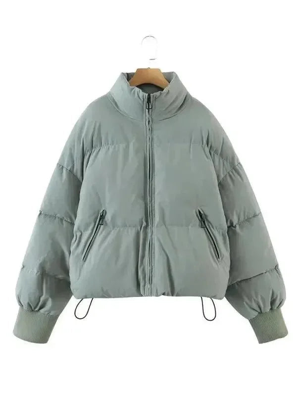Manteau Puffer pour femme avec col montant
