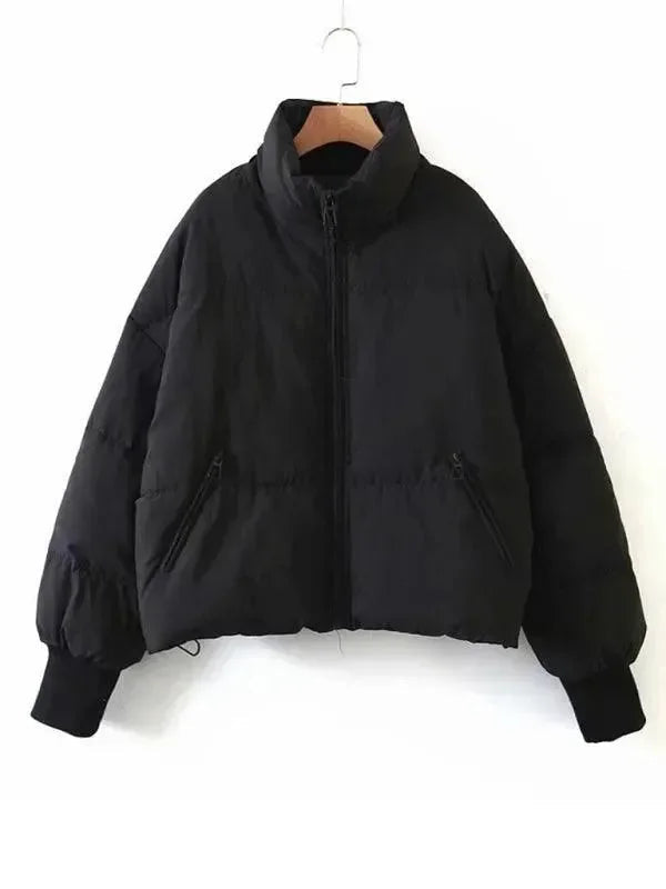 Manteau Puffer pour femme avec col montant