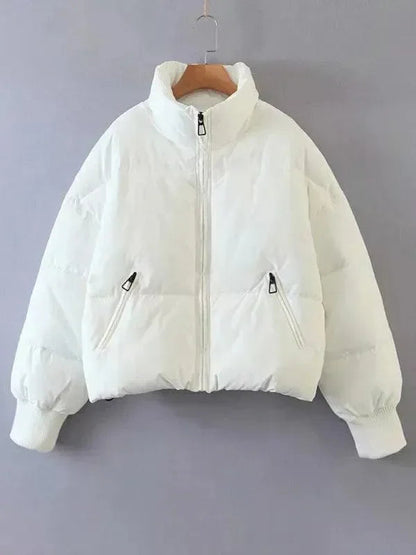 Manteau Puffer pour femme avec col montant