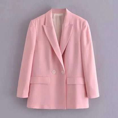 Blazer rose élégant pour femme d'affaires