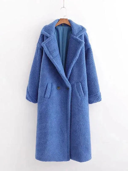 Manteau d'hiver femme chaud doublé de fourrure