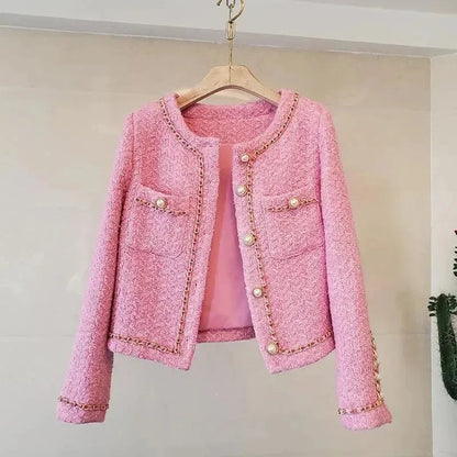 Veste élégante pour femme en tweed slim fit
