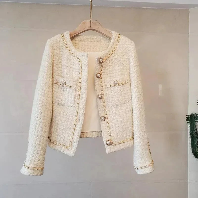 Veste élégante pour femme en tweed slim fit