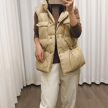 Gilet matelassé pour femme Col haut Pratique