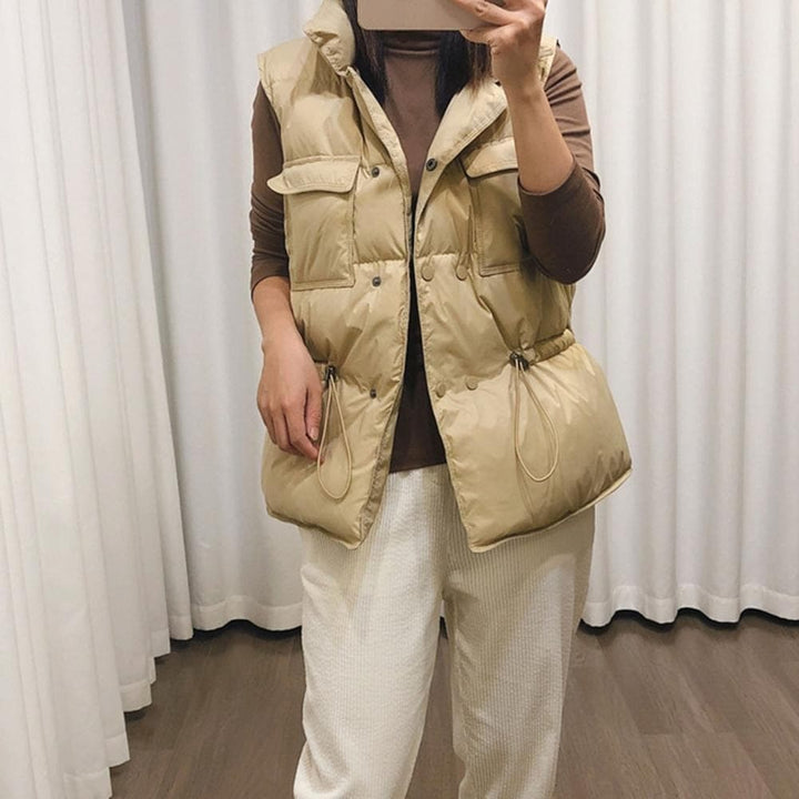 Gilet matelassé pour femme Col haut Pratique