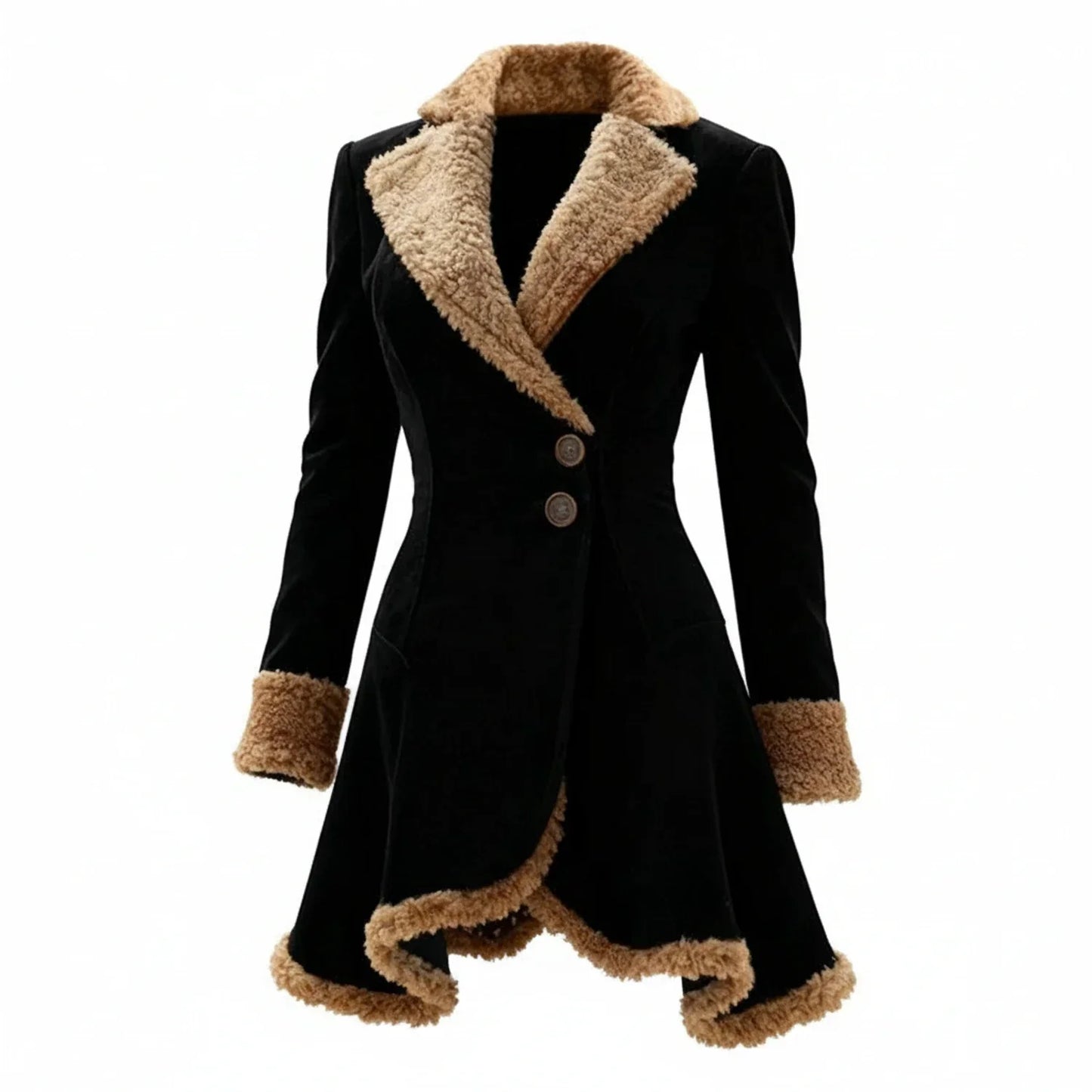 Manteau d'hiver élégant sur mesure pour femme