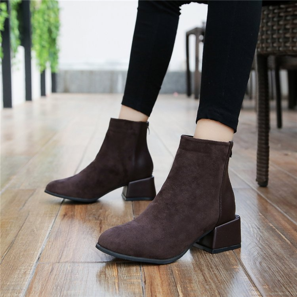 Bottines femme Chaussures de mariée Talon carré