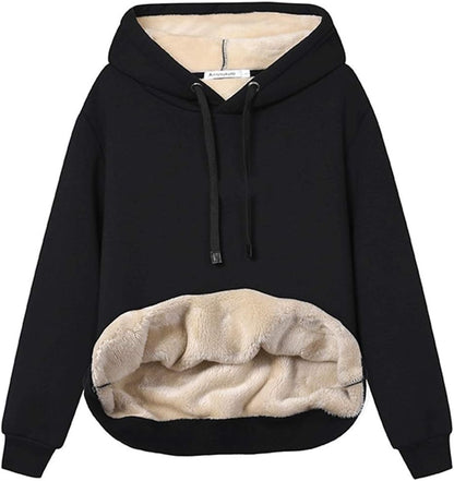 Sweat à capuche polaire doux et confortable pour femme