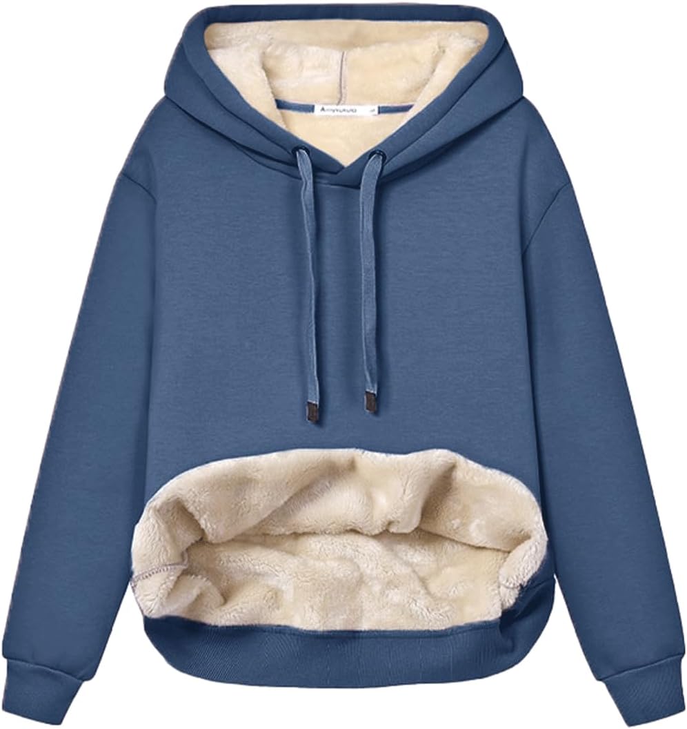 Sweat à capuche polaire doux et confortable pour femme