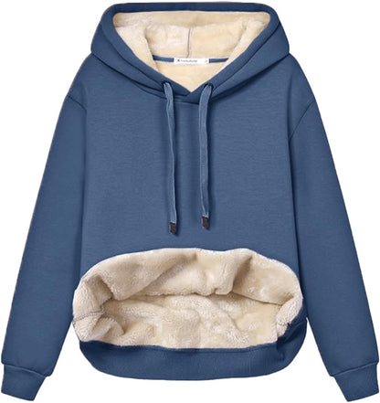 Sweat à capuche polaire doux et confortable pour femme