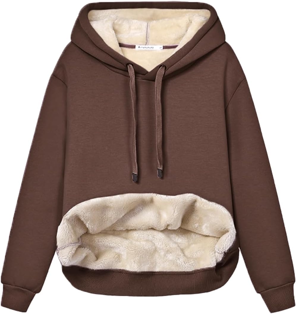 Sweat à capuche polaire doux et confortable pour femme