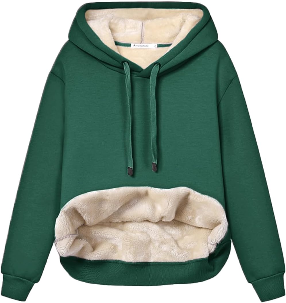 Sweat à capuche polaire doux et confortable pour femme