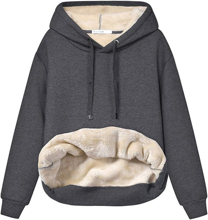 Sweat à capuche polaire doux et confortable pour femme