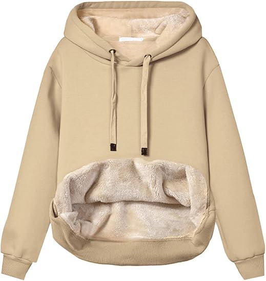 Sweat à capuche polaire doux et confortable pour femme