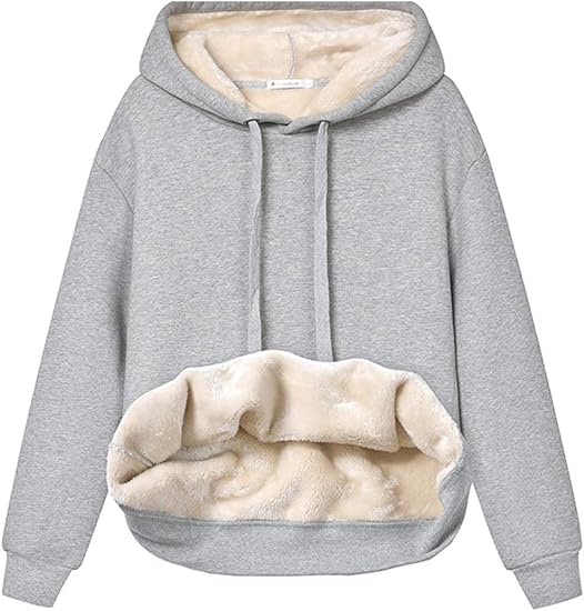 Sweat à capuche polaire doux et confortable pour femme