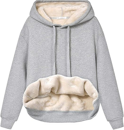 Sweat à capuche polaire doux et confortable pour femme