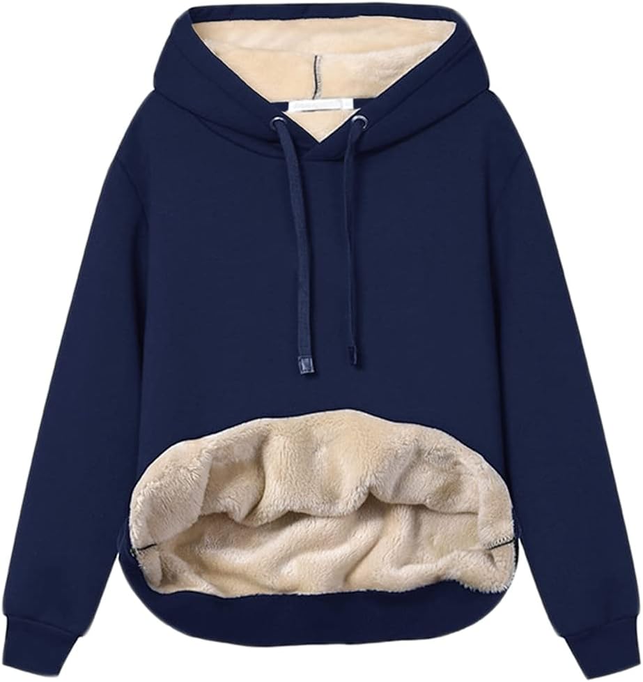 Sweat à capuche polaire doux et confortable pour femme