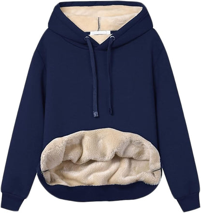 Sweat à capuche polaire doux et confortable pour femme
