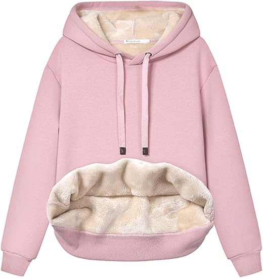 Sweat à capuche polaire doux et confortable pour femme