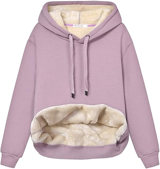 Sweat à capuche polaire doux et confortable pour femme