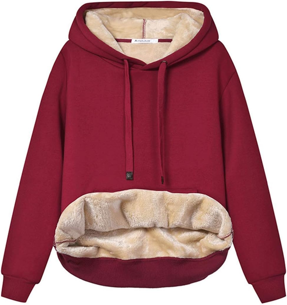 Sweat à capuche polaire doux et confortable pour femme