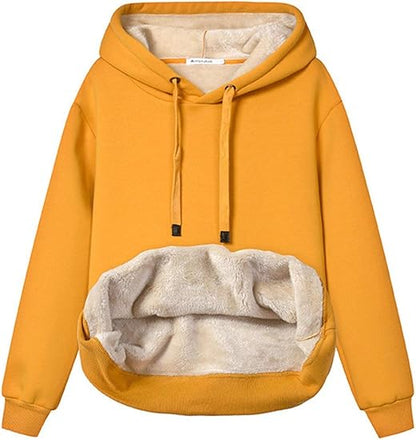 Sweat à capuche polaire doux et confortable pour femme
