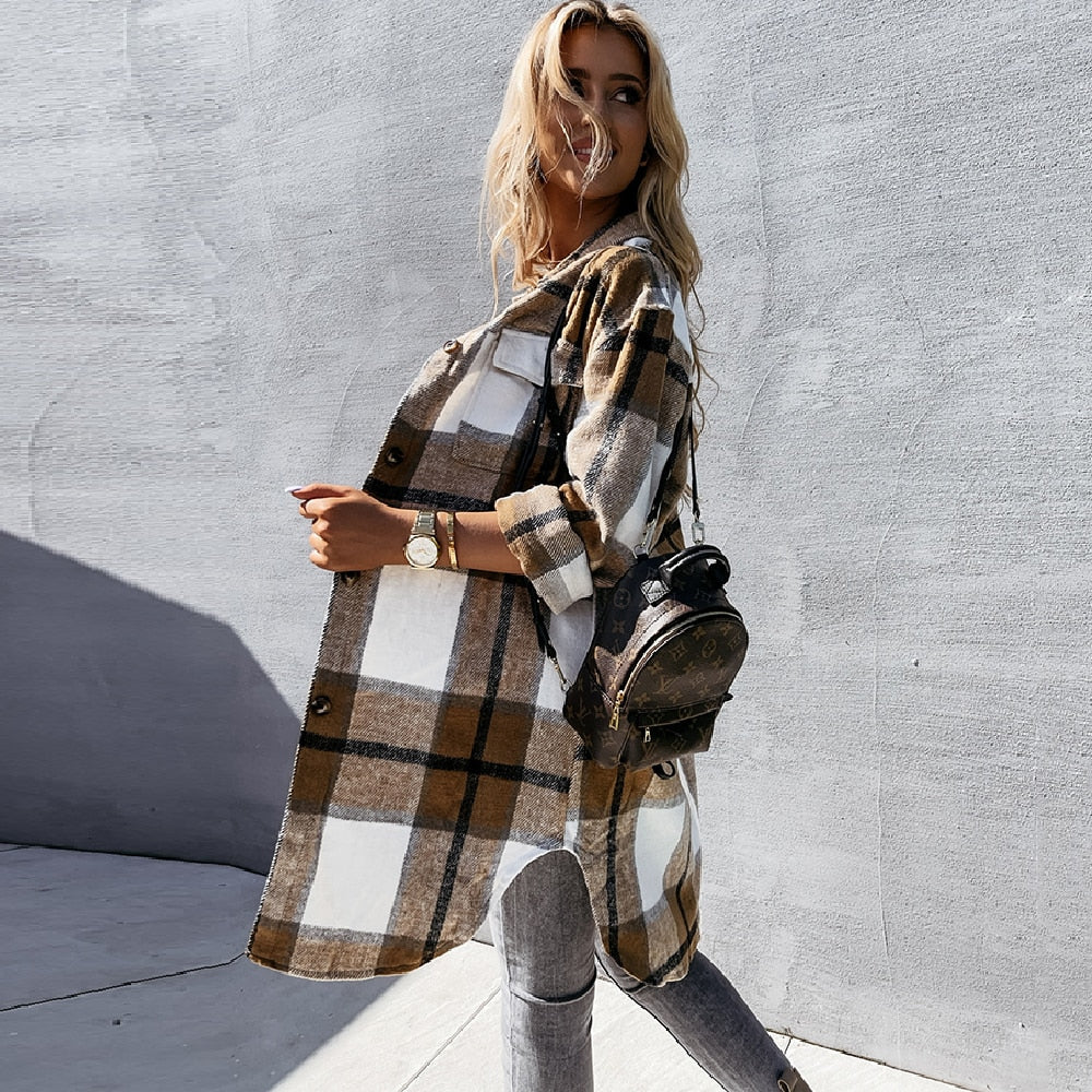 Stylische Damenjacke Bequem Freizeit - IdealeKleiden