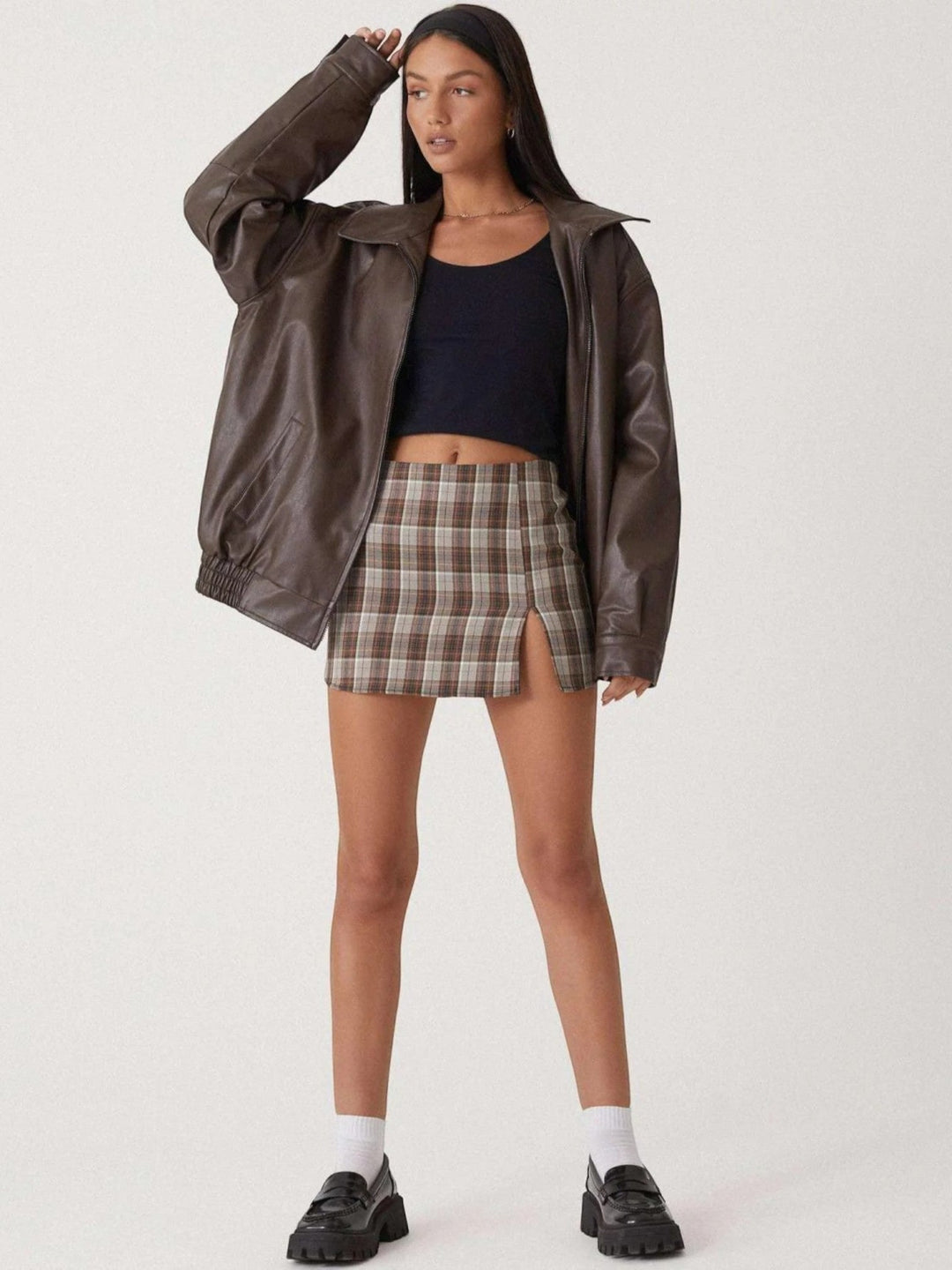 Blouson bomber femme élégant à manches longues