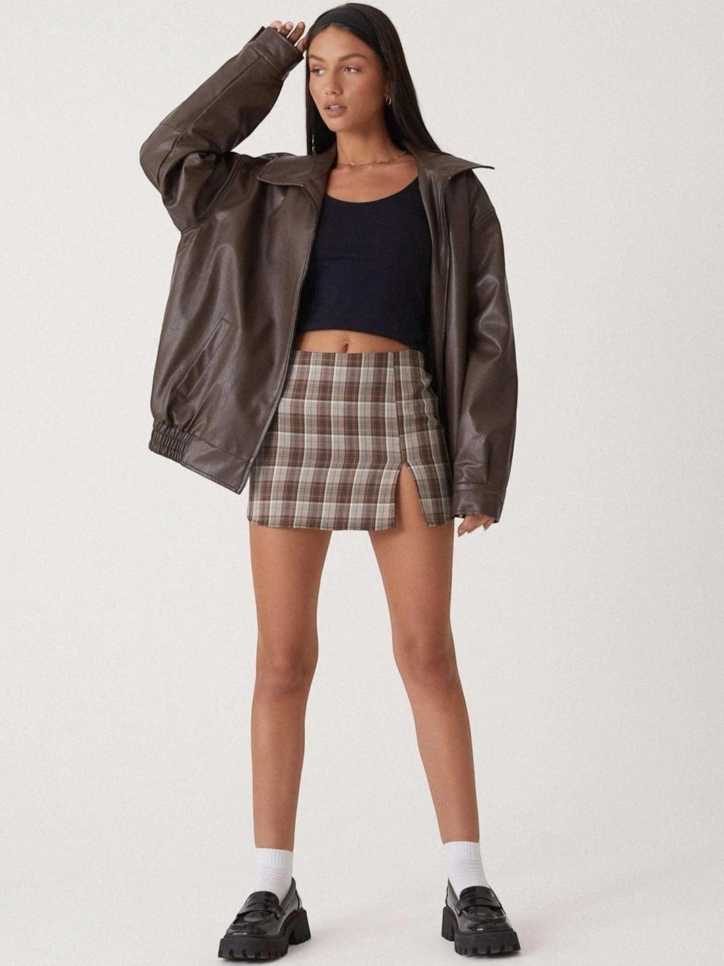 Blouson bomber femme élégant à manches longues