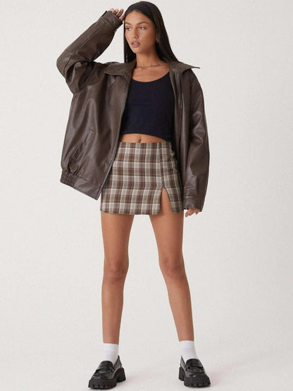 Blouson bomber femme élégant à manches longues