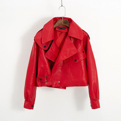 Veste en cuir pour femmes Qualité élégante