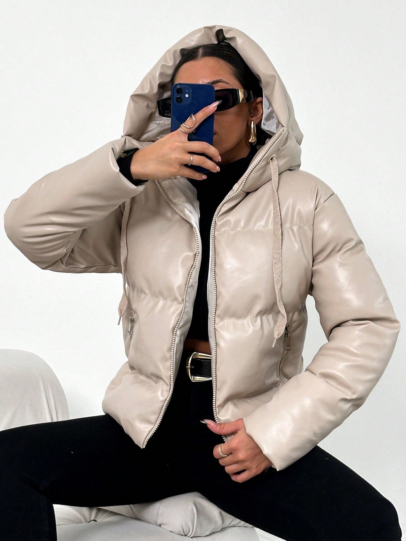 Doudoune femme chaude à capuche