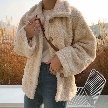 Warme Damen Teddyjacke - Gemütlich & Stylish - IdealeKleiden