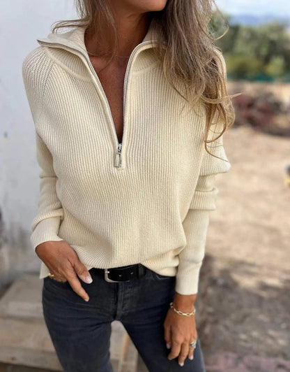 Pull pour femme col V style moderne