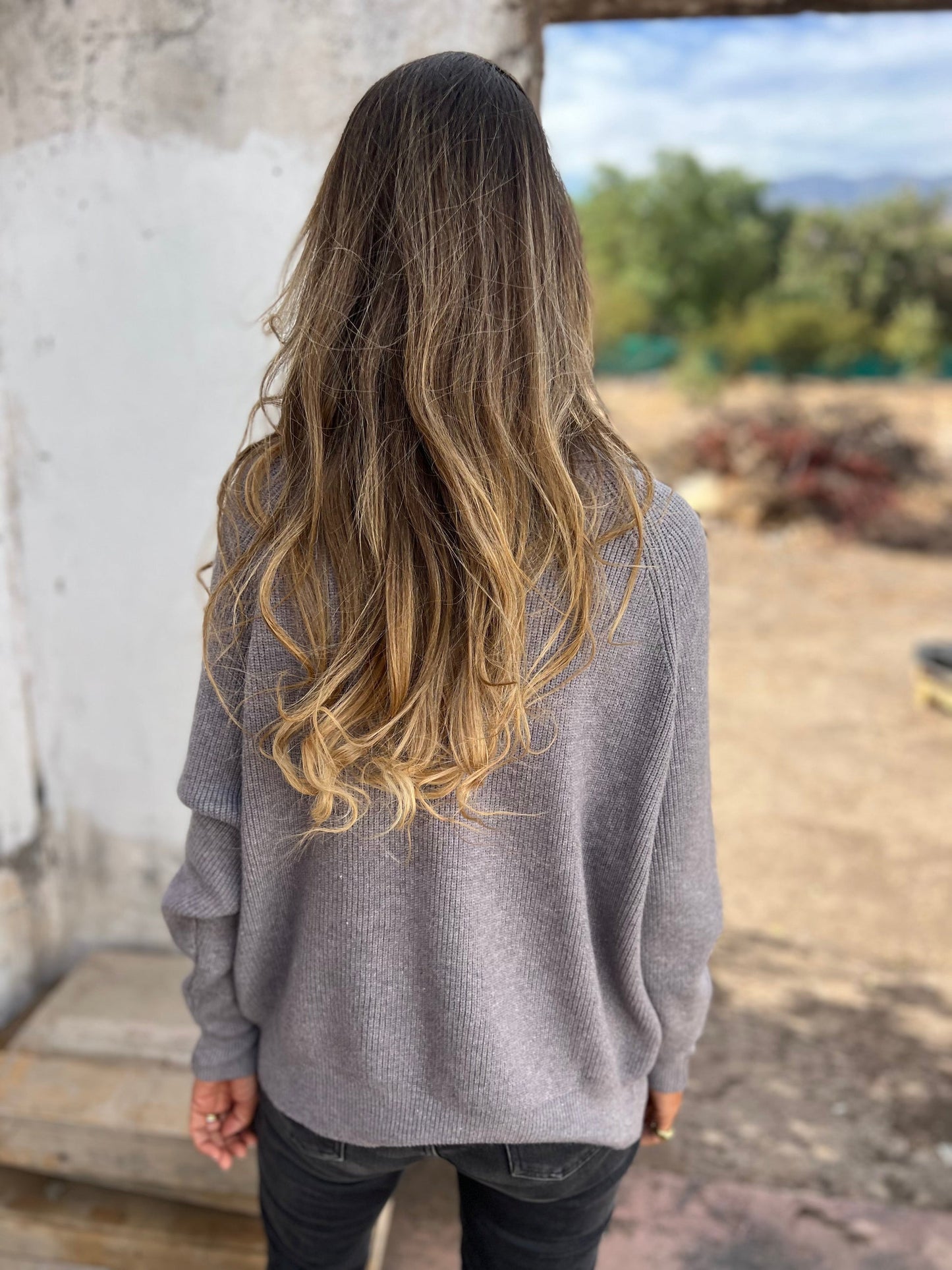 Damen Pullover V-Ausschnitt Modern Stil - IdealeKleiden