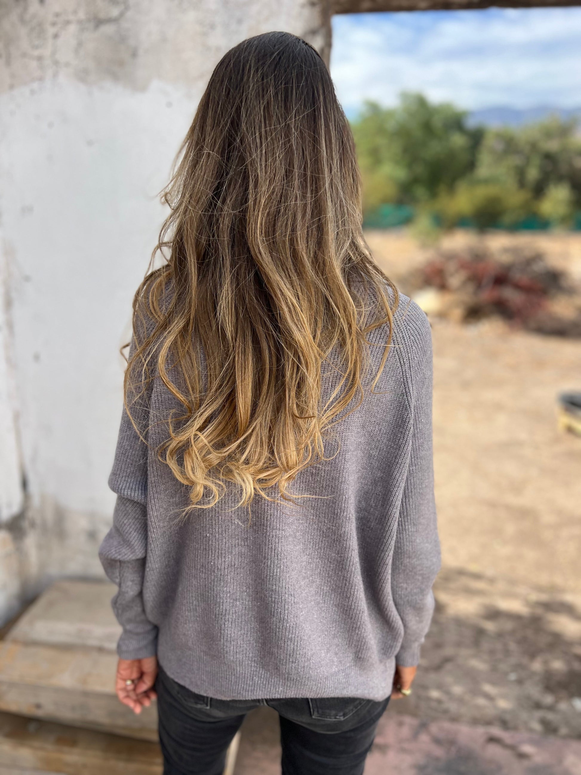 Damen Pullover V-Ausschnitt Modern Stil - IdealeKleiden