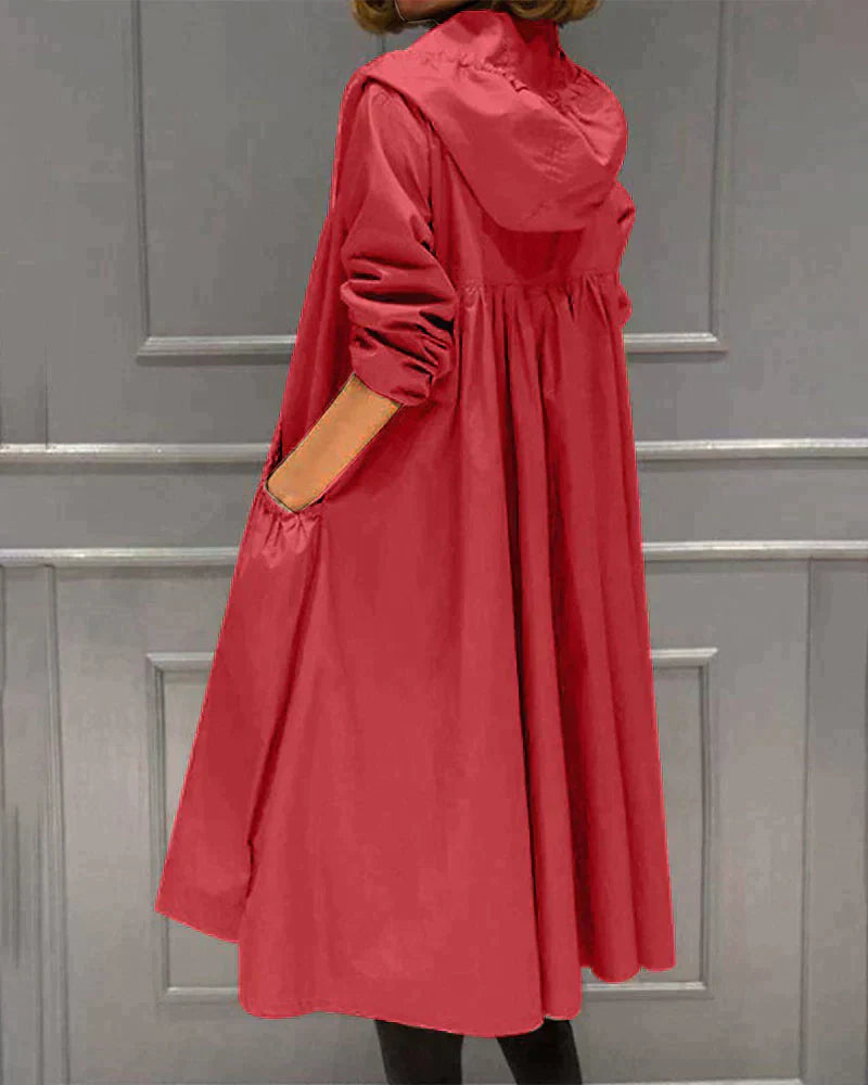Veste imperméable femme Longueur genou Coupe ample
