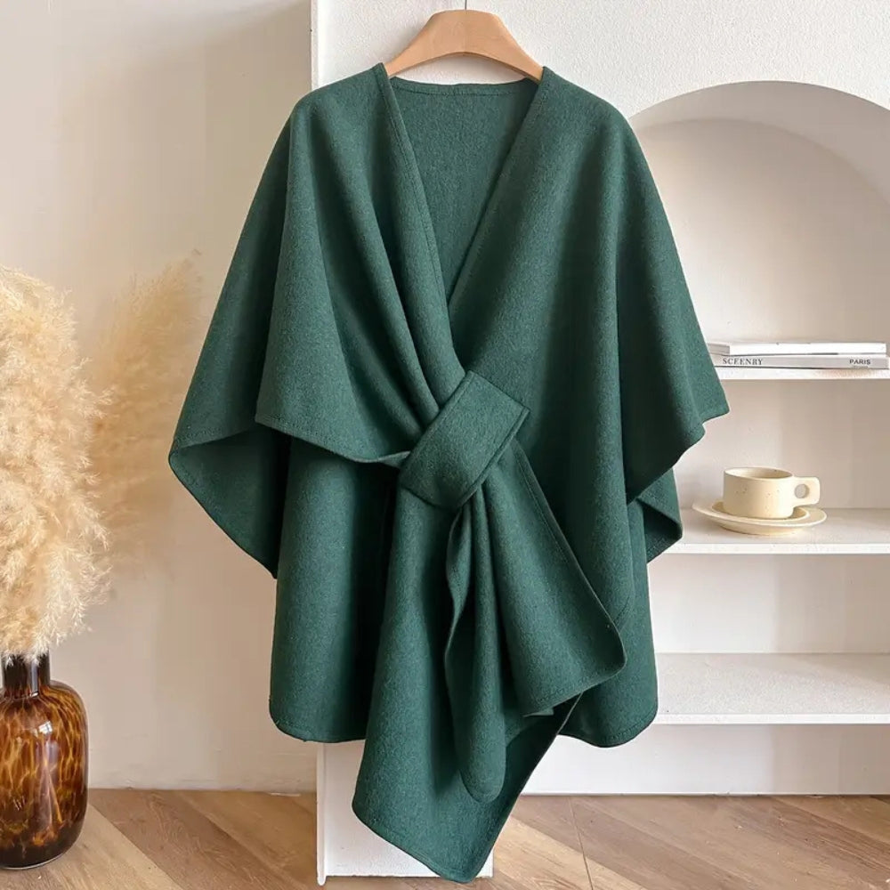 Poncho-cape imperméable pour femme