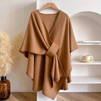 Poncho-cape imperméable pour femme
