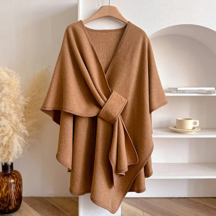 Poncho-cape imperméable pour femme